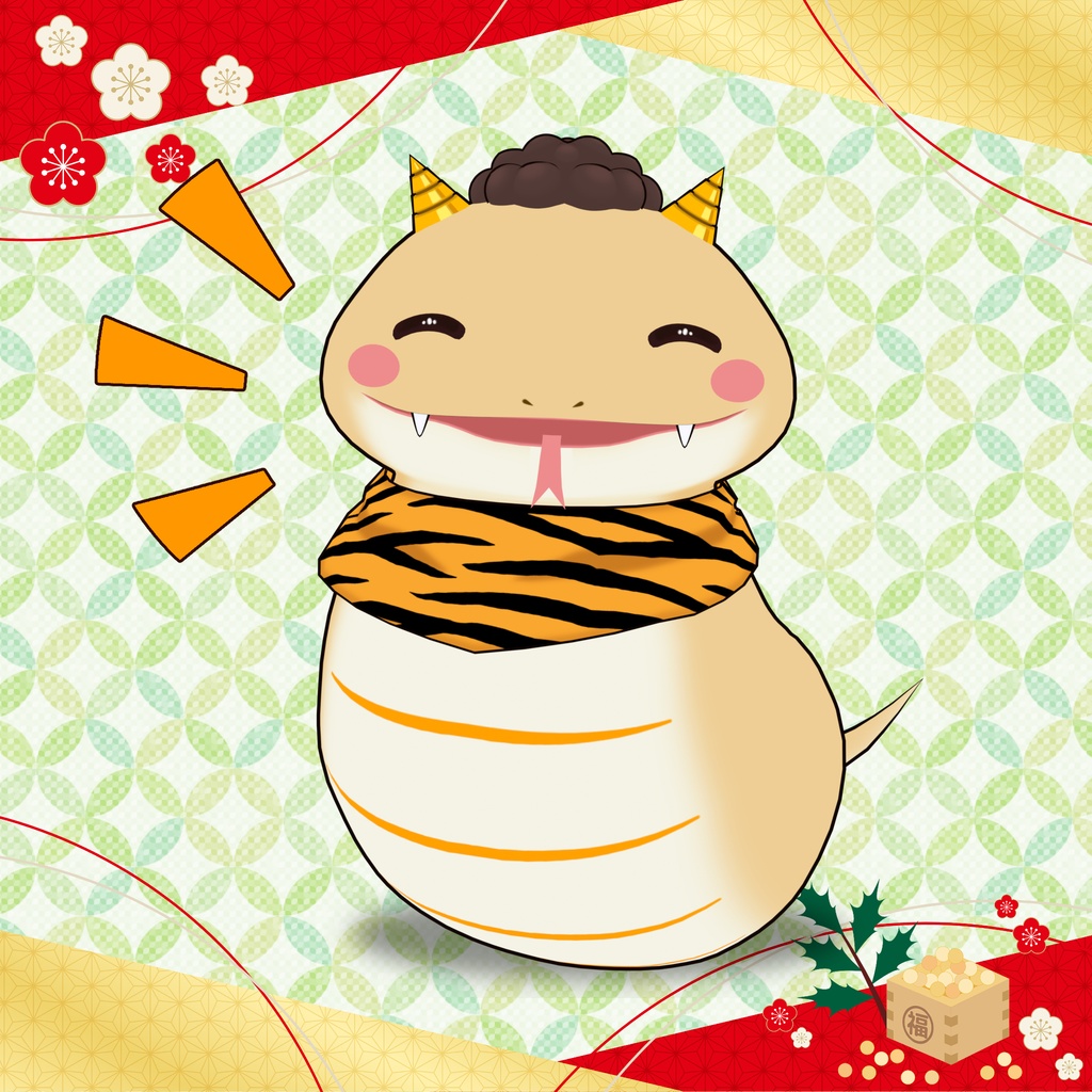 👹 節分用3Dモデル：きな粉モチノコ（Kinako Mochinoko）