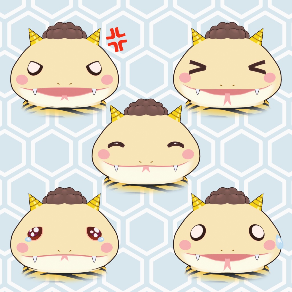 オリジナル3Dモデル:きな粉モチノコ