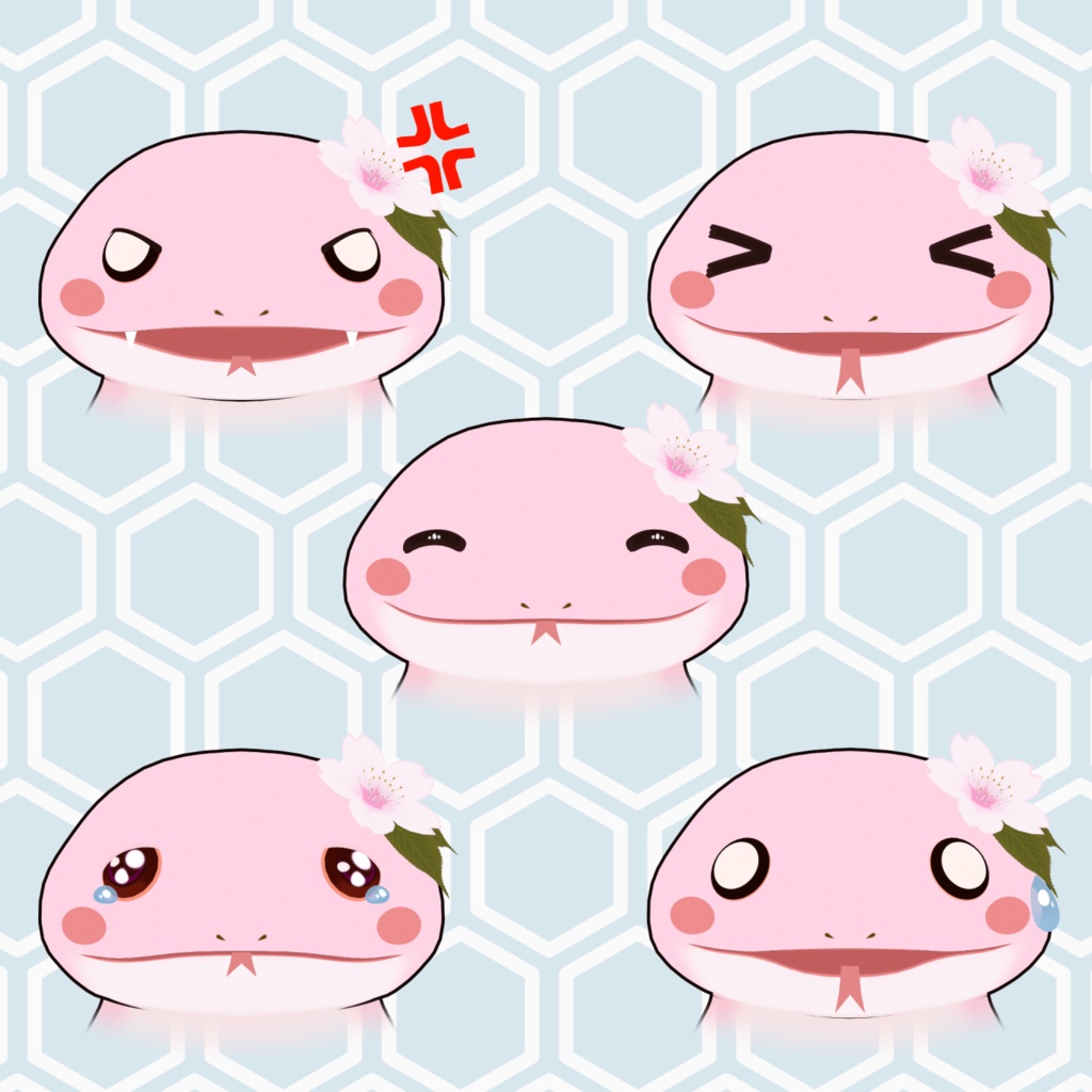 オリジナル3Dモデル:桜モチノコ Sakura Mochinoko