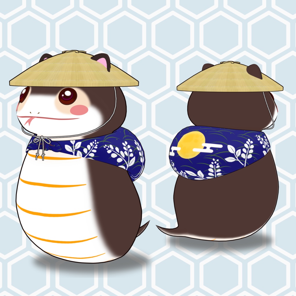 🌕 オリジナル3Dモデル:萩モチノコ(3種セット)