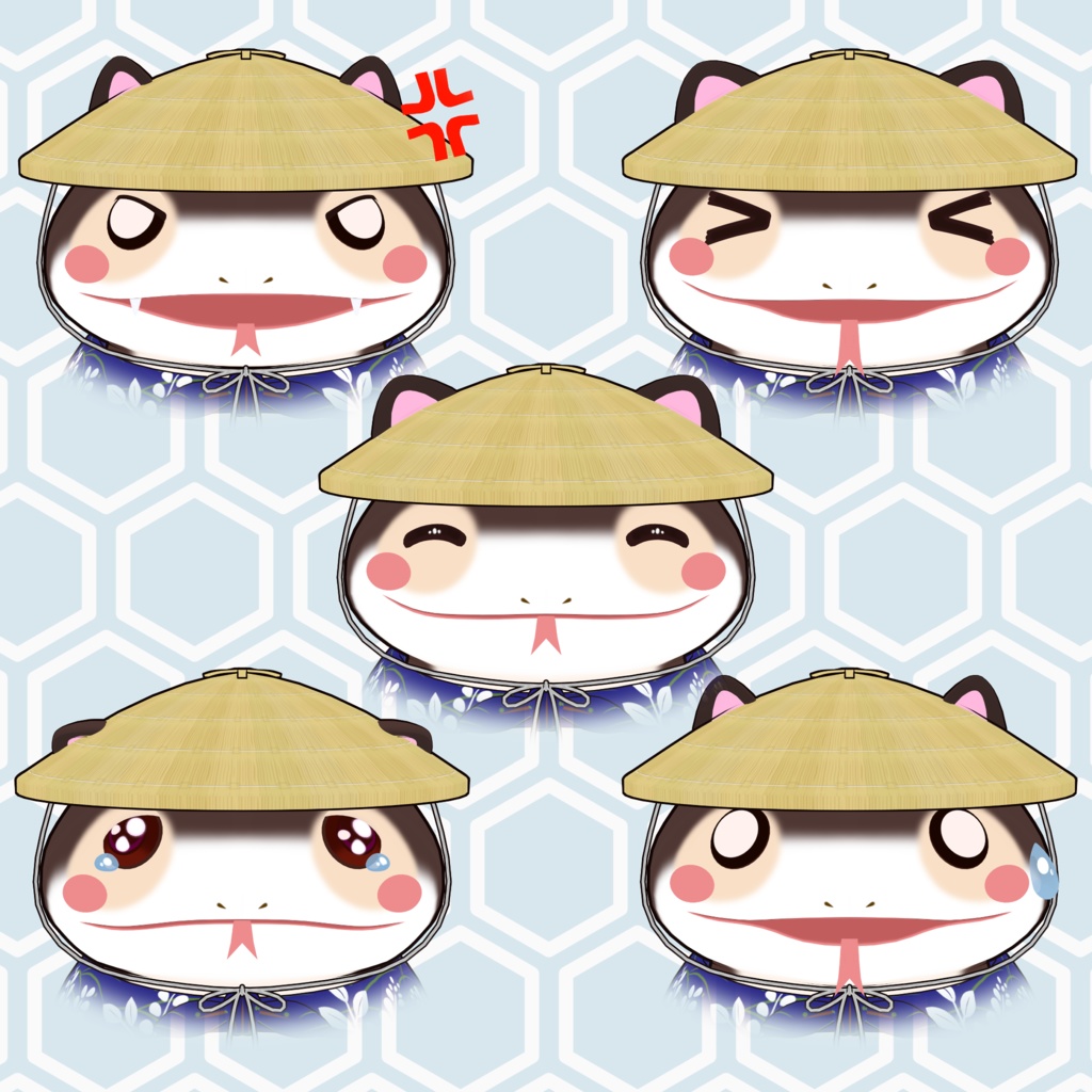 🌕 オリジナル3Dモデル:萩モチノコ(3種セット)