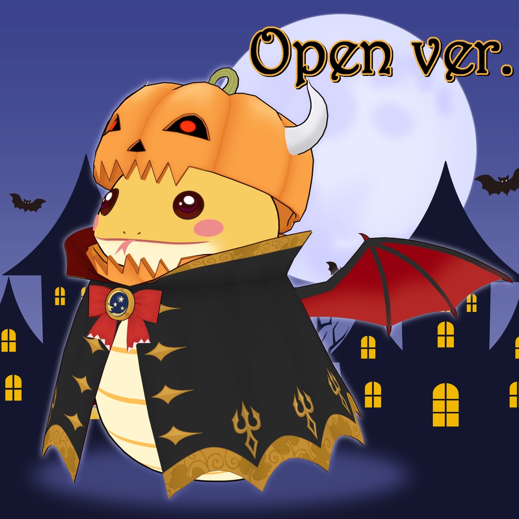 🎃 オリジナル3Dモデル:南瓜モチノコ / Pumpkin Mochinoko