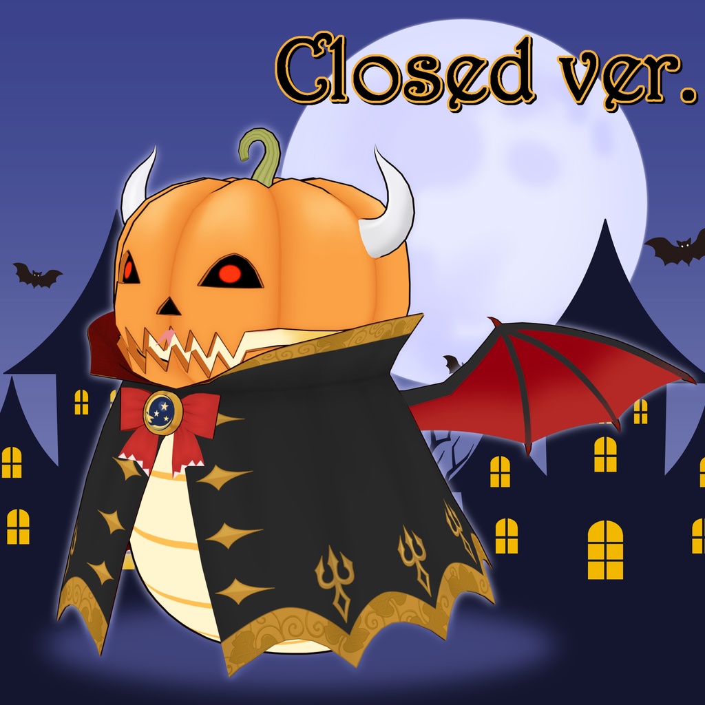 🎃 オリジナル3Dモデル:南瓜モチノコ / Pumpkin Mochinoko