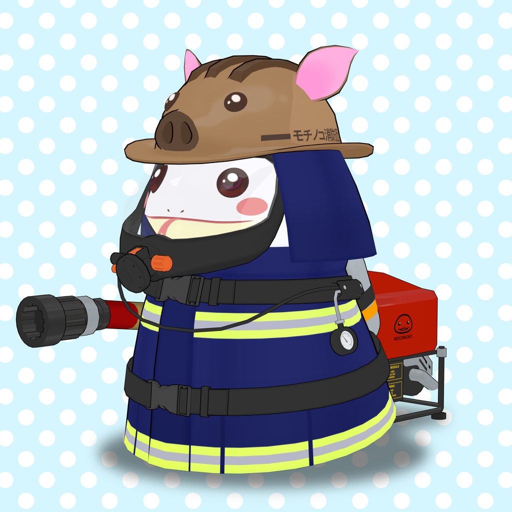 🐗オリジナル3Dモデル:亥の子モチノコ (Inoko Mochinoko)