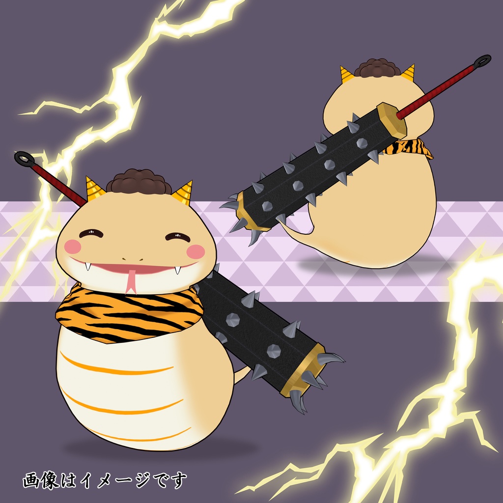 ⚡3D武器アクセサリー:金砕棒・柊丸(Kanasaibo: Hiiragimaru)