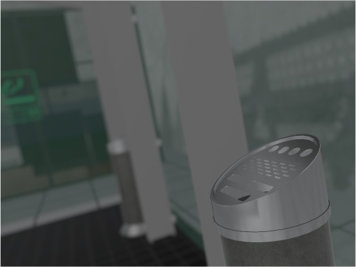 喫煙所セット3(パーキングエリア)