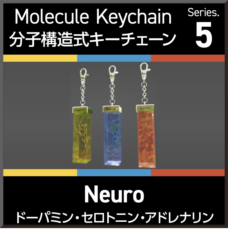Molecule Keychain Series.5 Neuro