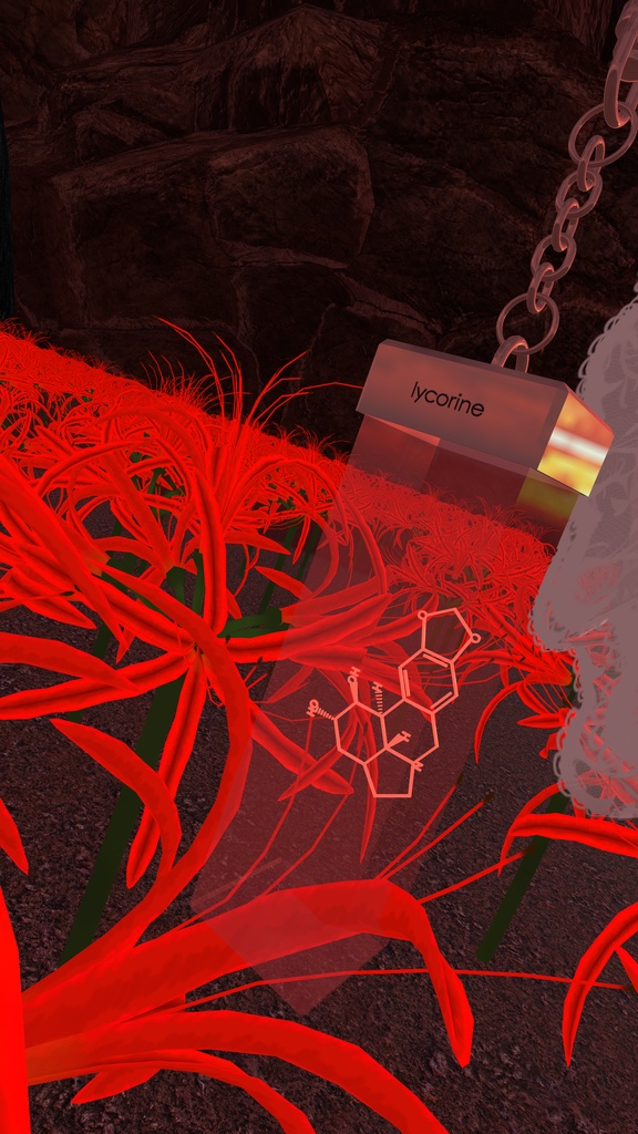 Molecule Keychain lycorine