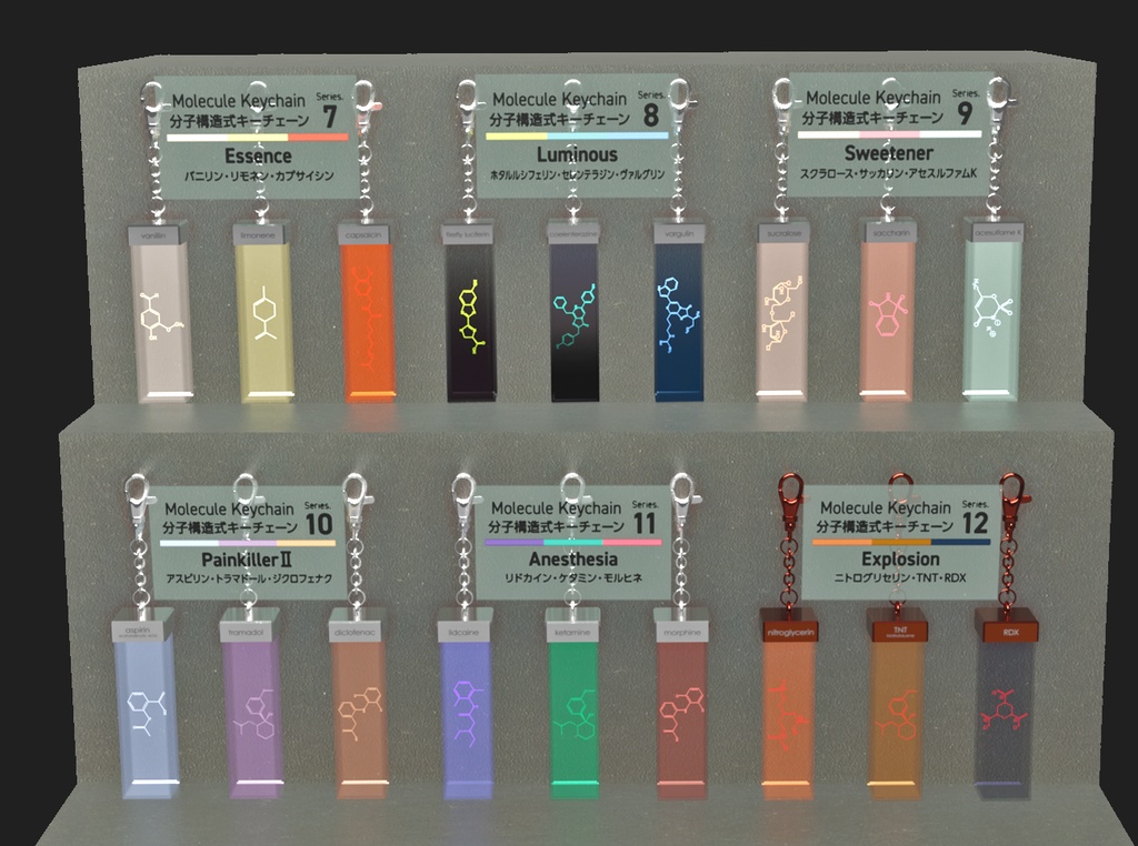 Molecule Keychain Series.10 PainkillerⅡ