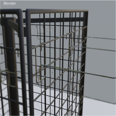 四面ネット什器