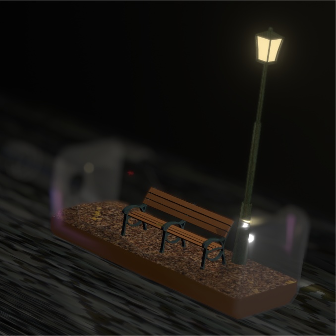 ボトルヴィネット:秋の公園