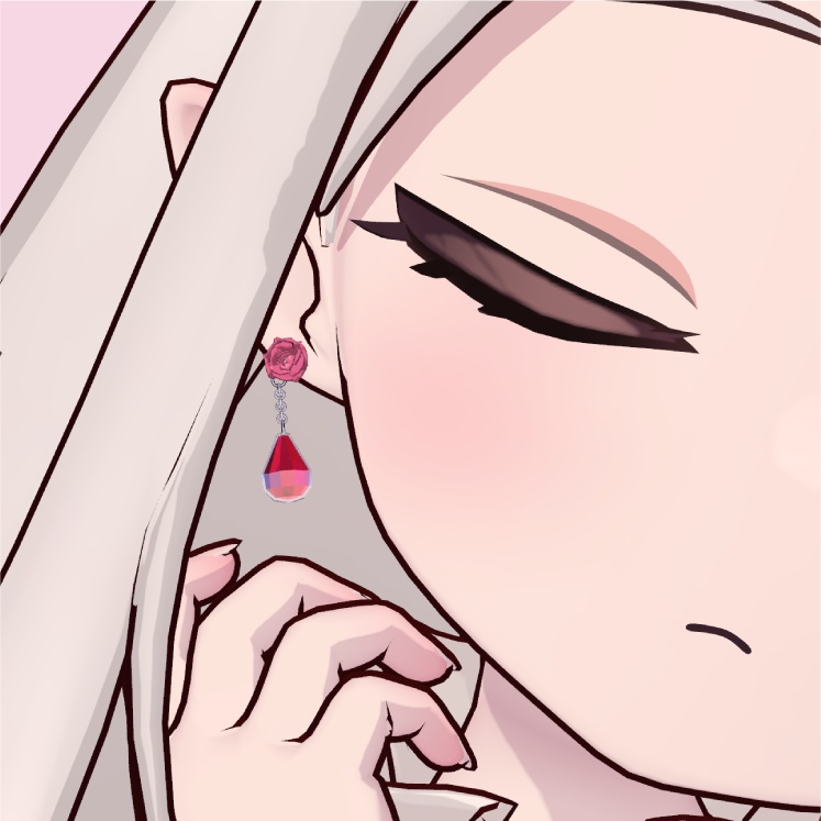 【ノーチカ対応】ローズイヤリング for Nochica