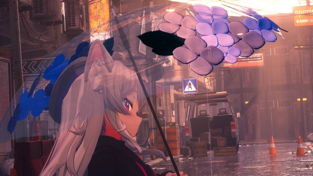 雨彩傘(あまいろがさ)