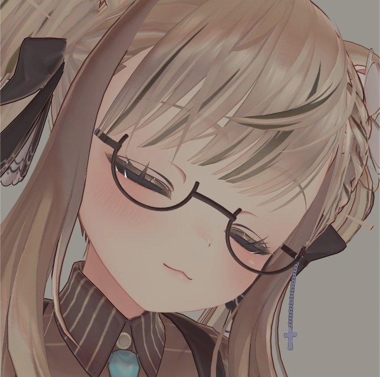 【13アバター対応】フェイクグラス insomnia(インソムニア)【伊達眼鏡】