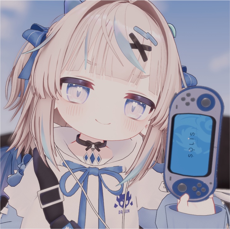 【リュミィ対応】携帯ゲーム風端末 SOLIS BlueDragonLimitedEdition
