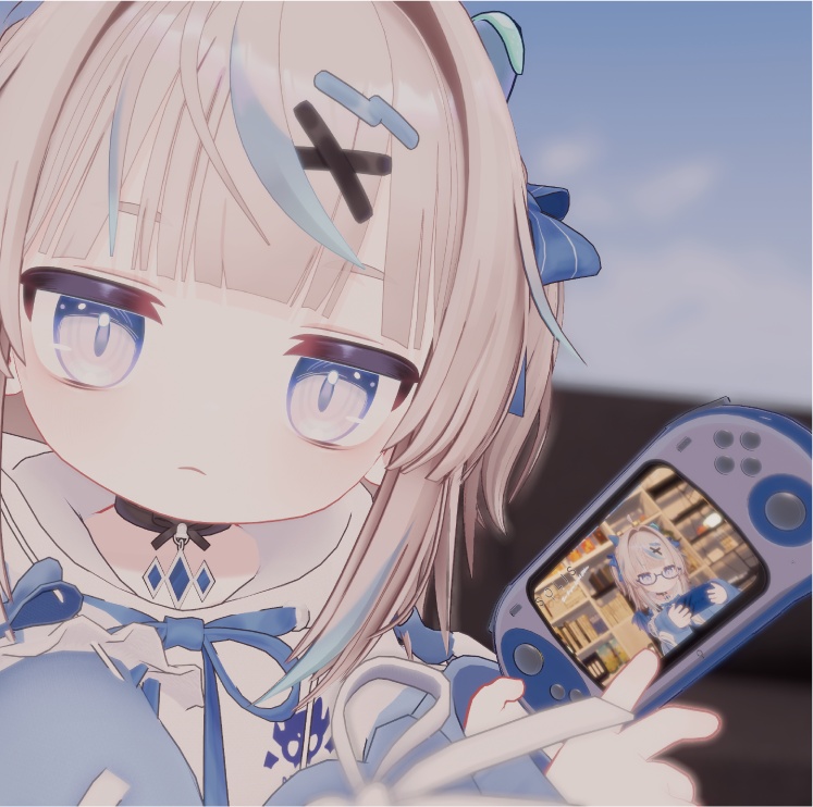 【リュミィ対応】携帯ゲーム風端末 SOLIS BlueDragonLimitedEdition