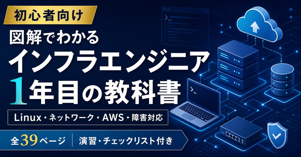 【図解・演習付き】インフラエンジニア1年目の教科書｜Linux・ネットワーク・AWS・障害対応