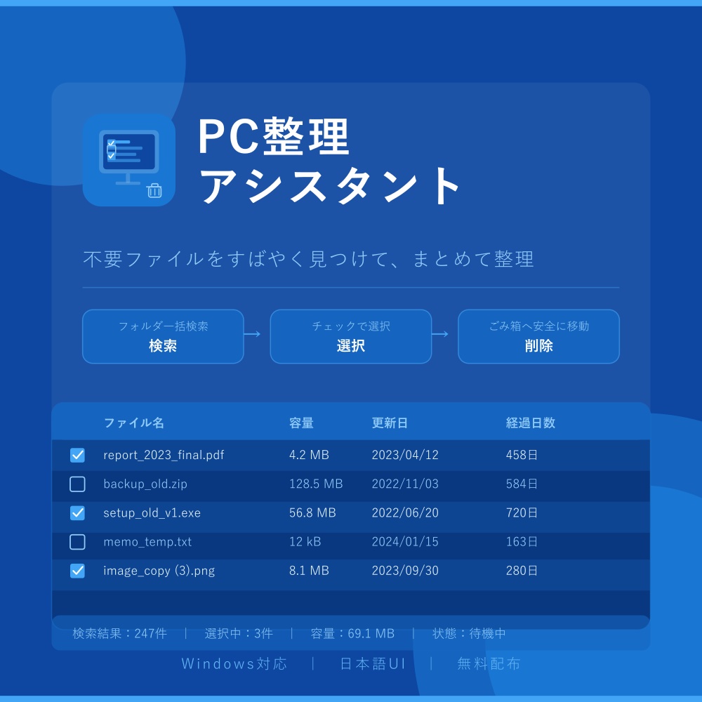 PC整理アシスタント