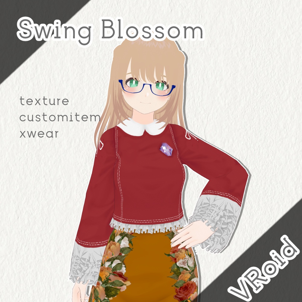 【VRoid clothes set】Swing Blossom [texture/customitem/xwear]