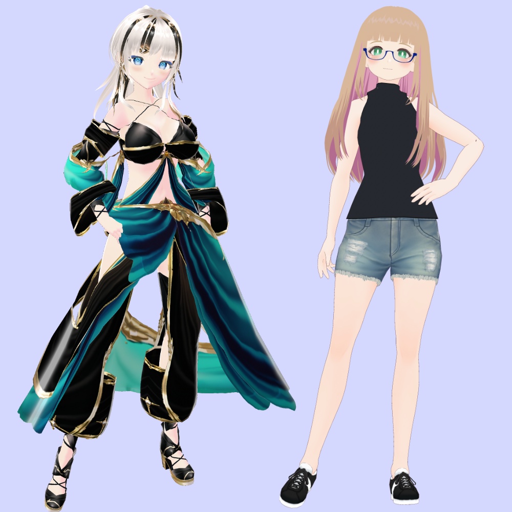 【VRoid】モデルっぽいポーズ集(おまけ付き)【カスタムポーズ】