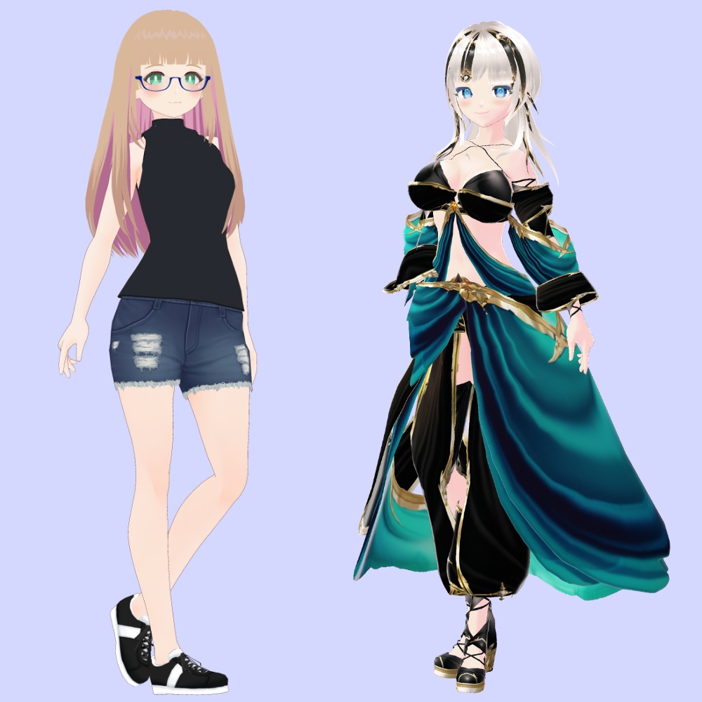 【VRoid】モデルっぽいポーズ集(おまけ付き)【カスタムポーズ】