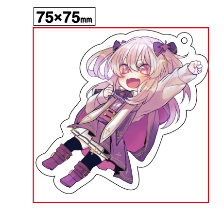 黒衣とわの アクリルキーホルダー