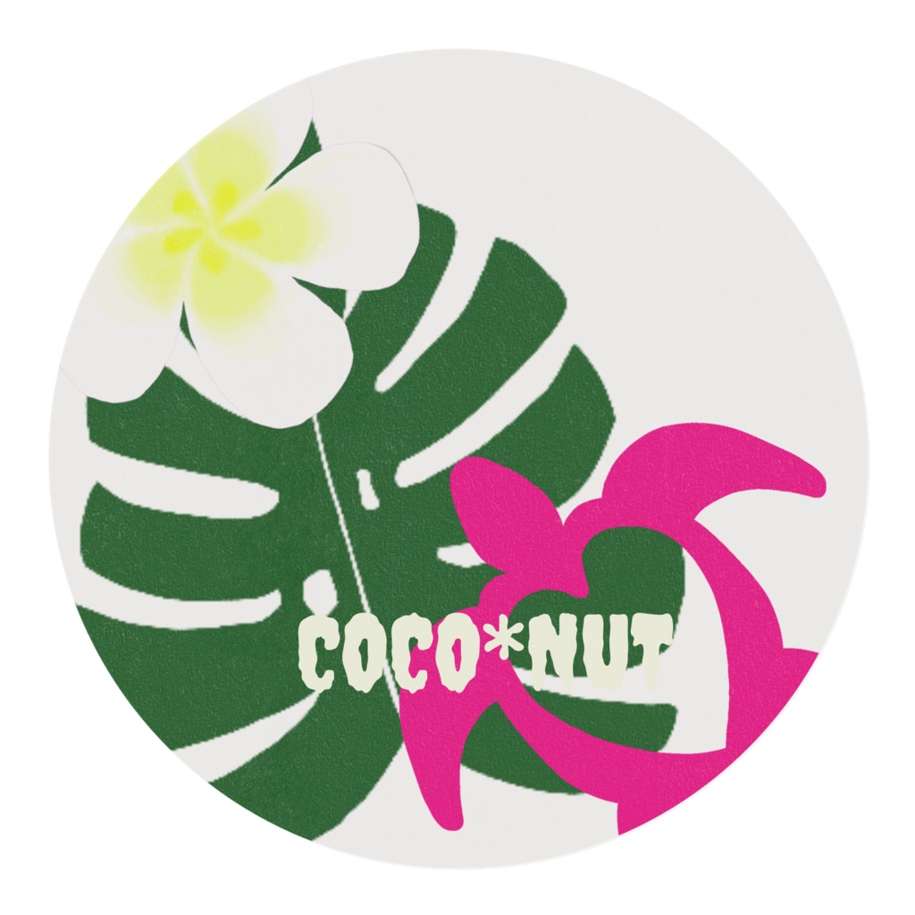 ホヌとモンステラのマスキングテープ