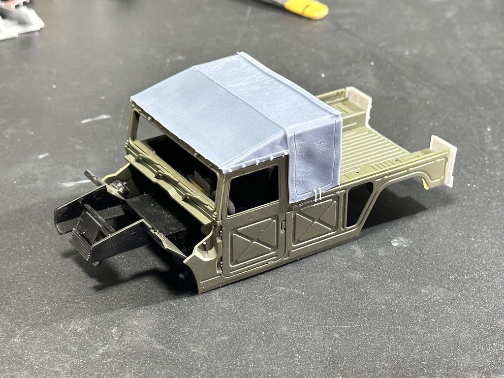 1/35中距離多目的誘導弾(展開&走行状態)ファインモールド高機動車用改造キット