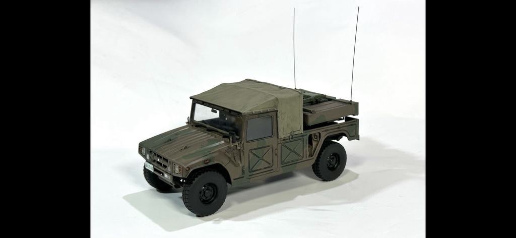 1/35中距離多目的誘導弾(展開&走行状態)ファインモールド高機動車用改造キット