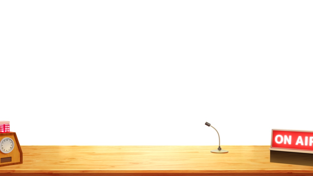 ラジオスタジオ【Vtuberさん向け背景】