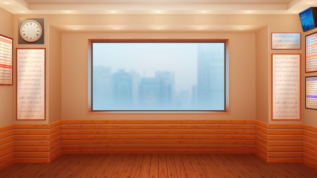 ラジオスタジオ【Vtuberさん向け背景】