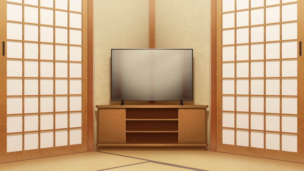 実家の炬燵【Vtuberさん向け背景】