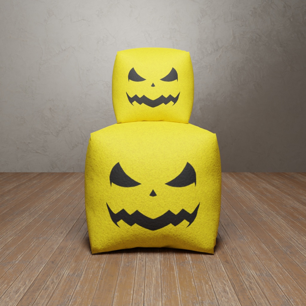 【3D】ハロウィン用3Dモデルセット(6個)