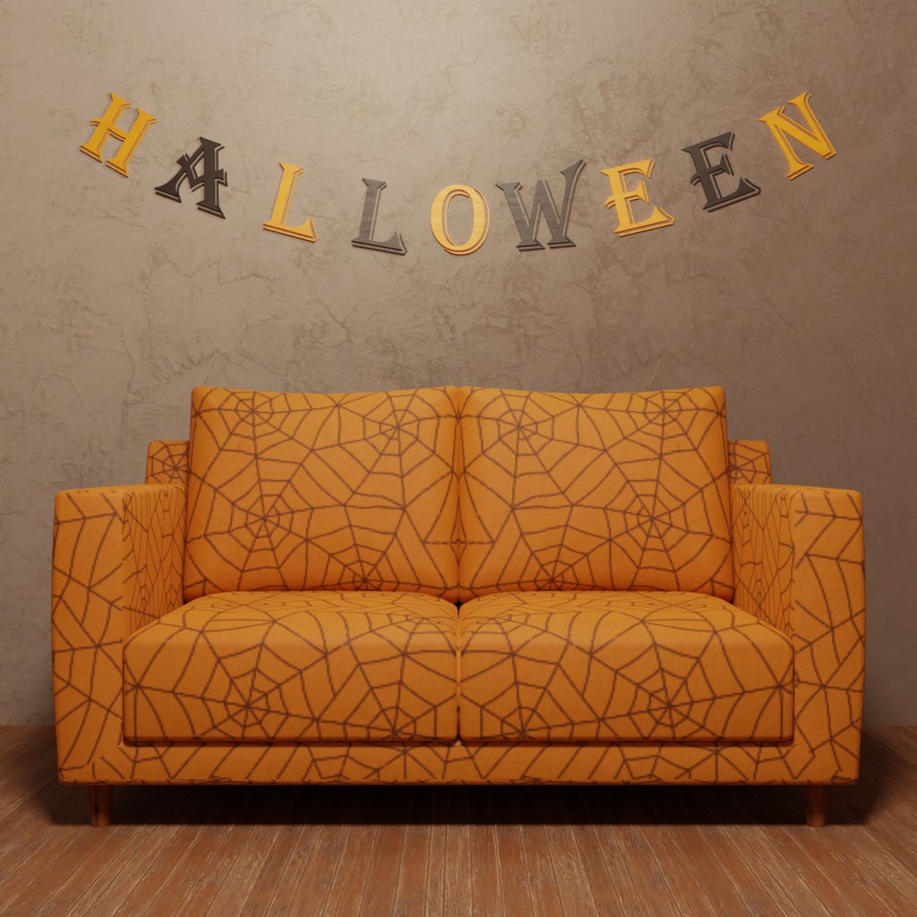 【3D】ハロウィン用3Dモデルセット(6個)