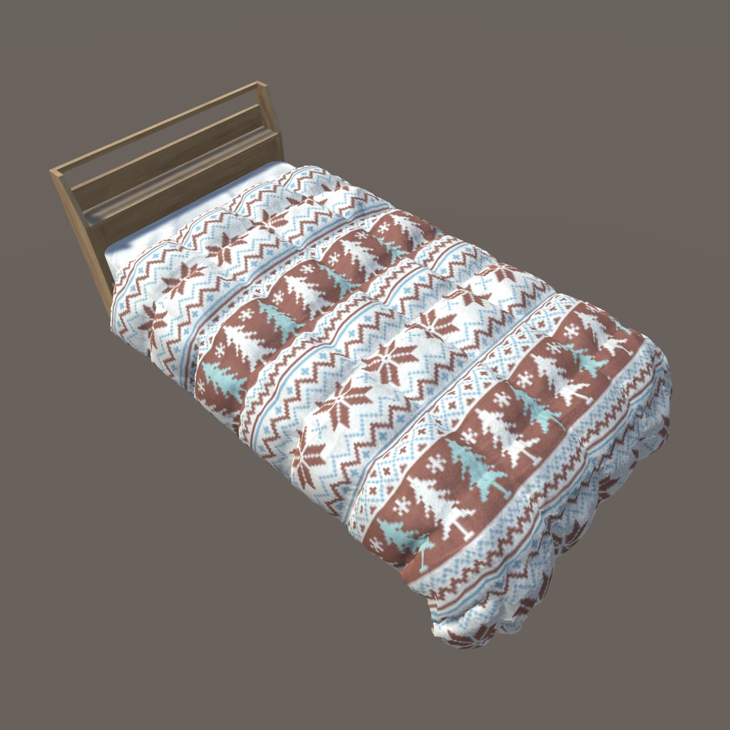 【VRChat向け】ベッド(40パターン有り)