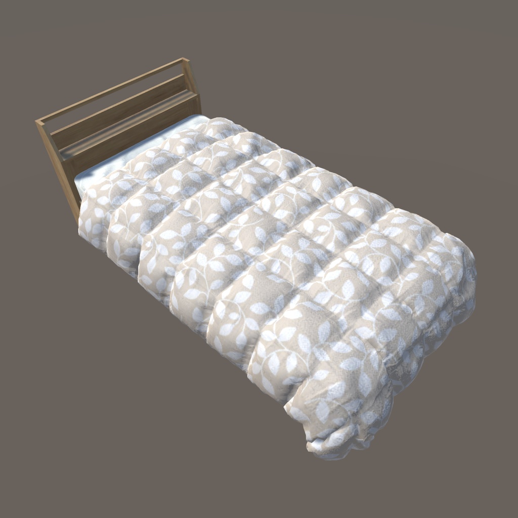 【VRChat向け】ベッド(40パターン有り)