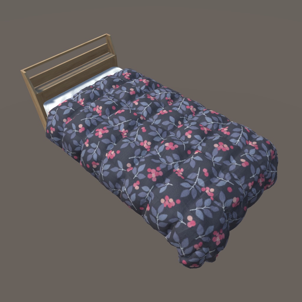 【VRChat向け】ベッド(40パターン有り)