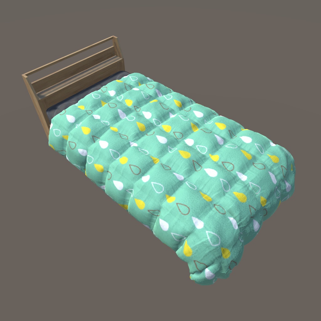 【VRChat向け】ベッド(40パターン有り)