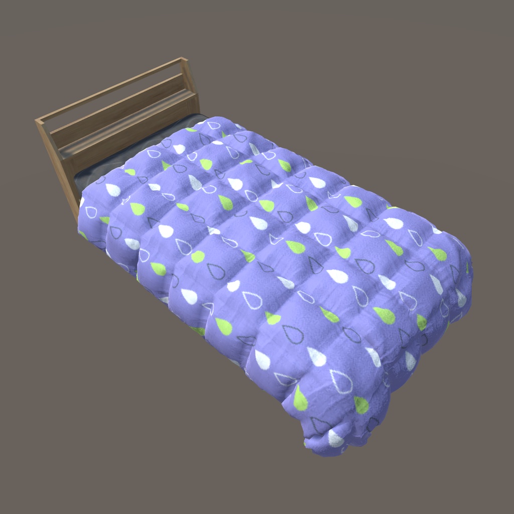 【VRChat向け】ベッド(40パターン有り)