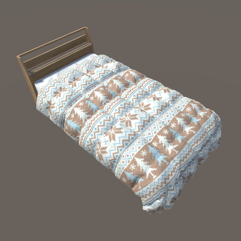 【VRChat向け】ベッド(40パターン有り)