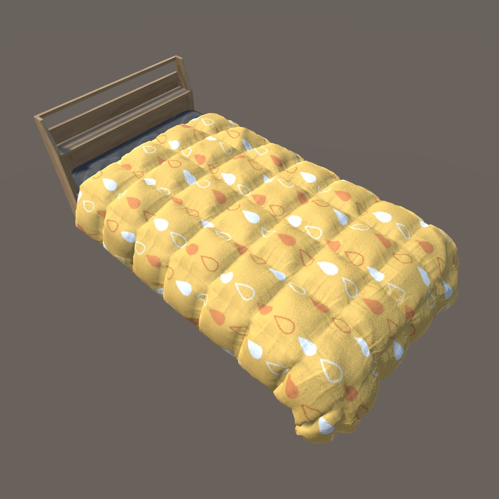 【VRChat向け】ベッド(40パターン有り)