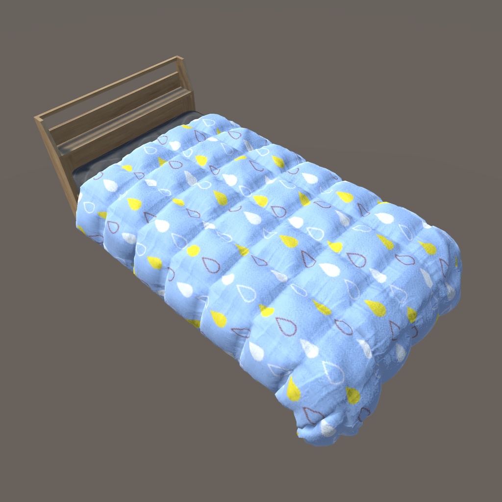 【VRChat向け】ベッド(40パターン有り)