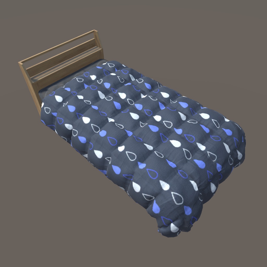 【VRChat向け】ベッド(40パターン有り)