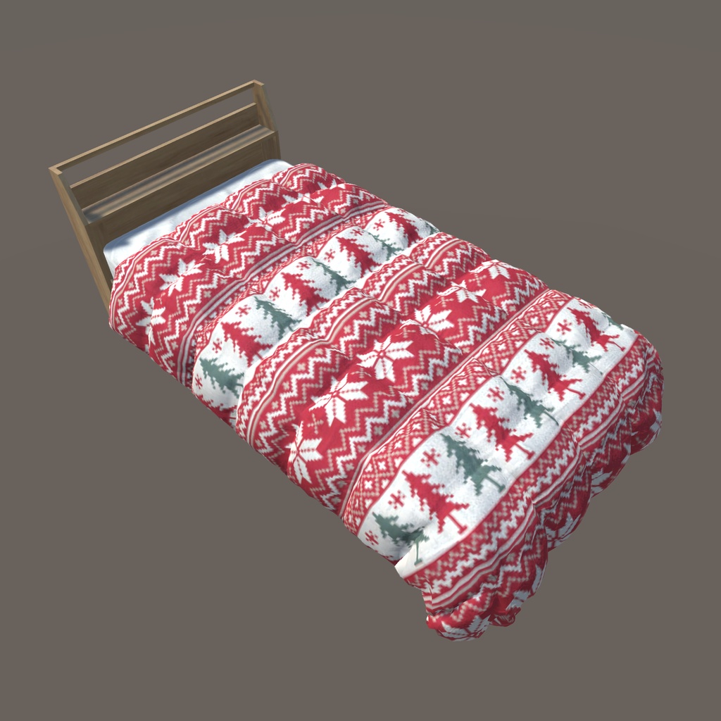 【VRChat向け】ベッド(40パターン有り)