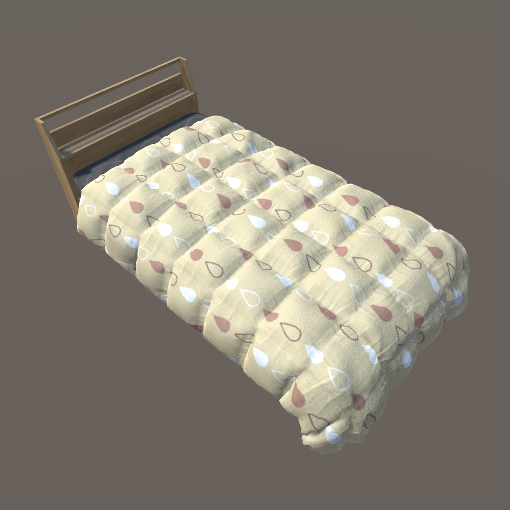 【VRChat向け】ベッド(40パターン有り)