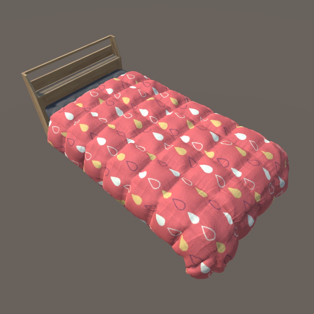 【VRChat向け】ベッド(40パターン有り)