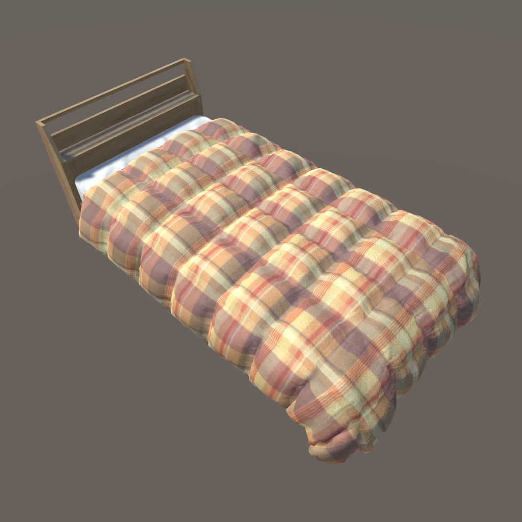 【VRChat向け】ベッド(40パターン有り)