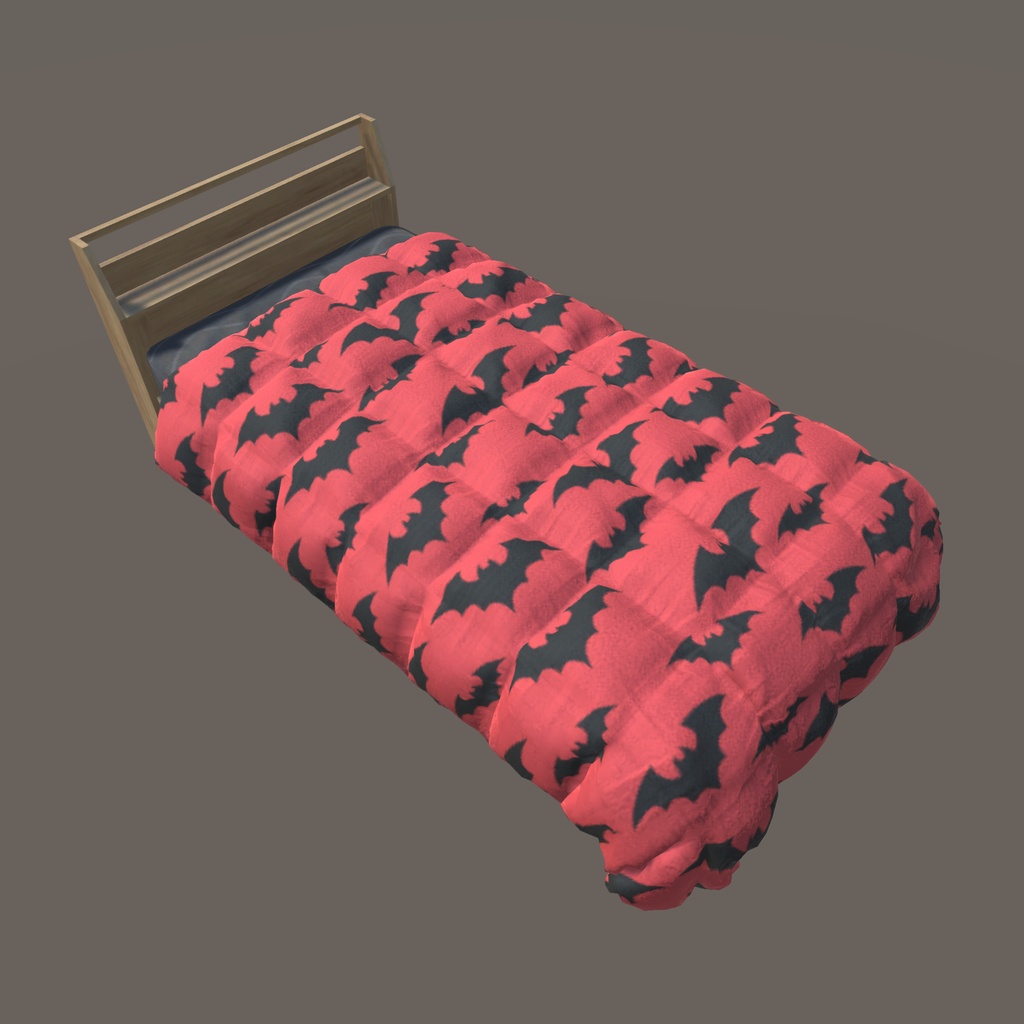 【VRChat向け】ベッド(40パターン有り)