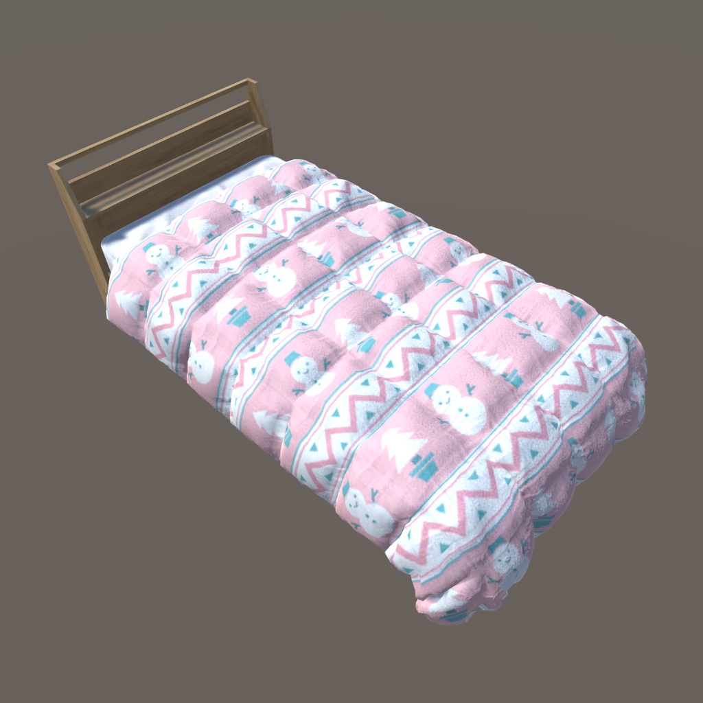 【VRChat向け】ベッド(40パターン有り)