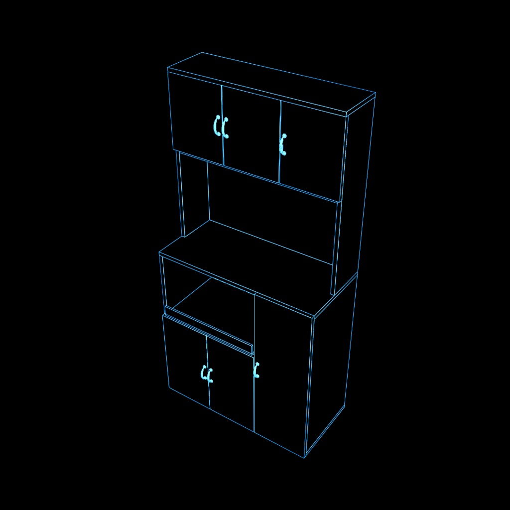 食器棚(キッチンボード)【VRChat可】